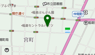 福島市役所 草心苑の地図画像