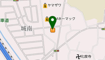 まるまつ城南店の地図画像