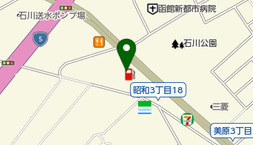 メカドック函館北の地図画像