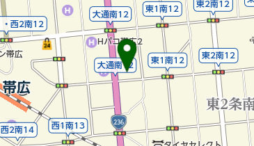 リブラス株式会社帯広オフィスの地図画像
