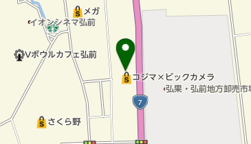 コジマNEW弘前店の地図画像
