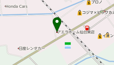 アエラホーム仙台東店の地図画像