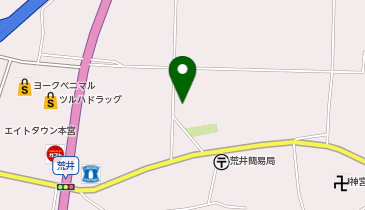 本宮市役所 荒井地区公民館の地図画像