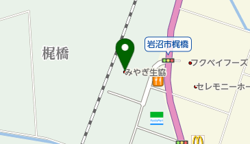 39サンキューメガネセラビ岩沼店の地図画像