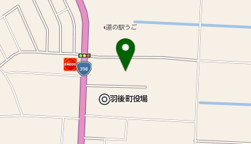 羽後町役場 羽後町総合体育館の地図画像