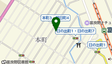 ふらの観光協会の地図画像