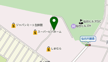 仙台大観音大観密寺の地図画像