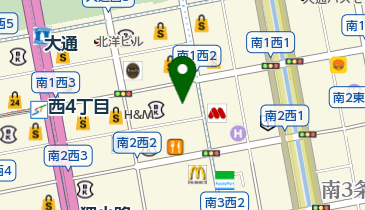 リーガル札幌店の地図画像