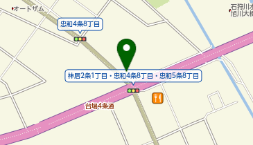軽自動車館旭川店の地図画像