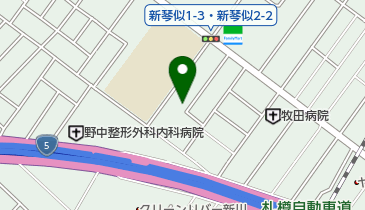 新琴似珠算学校の地図画像