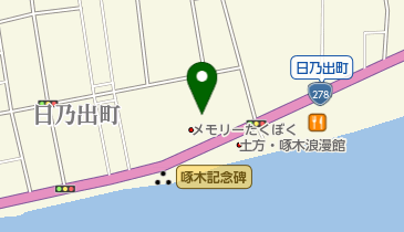 ごはんや函館啄木店の地図画像