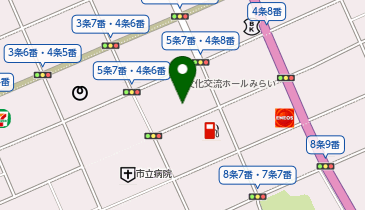 深川市役所 中央公民館の地図画像