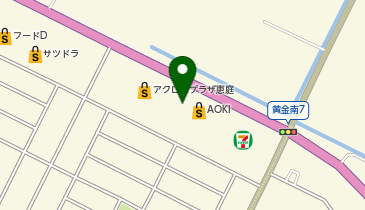 メガネのプリンス恵庭店の地図画像