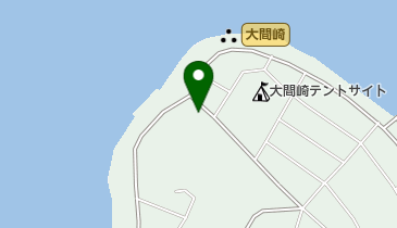 大間崎海峡の店の地図画像