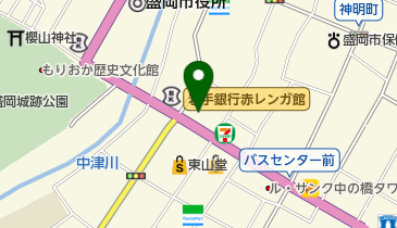 盛岡市役所 生活・環境施設 市営住宅指定管理センターの地図画像