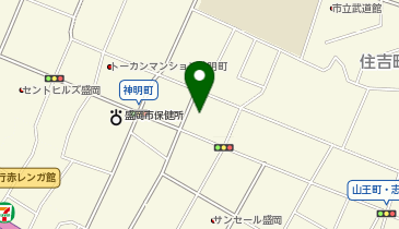 盛岡市役所 福祉施設 城南介護支援センターの地図画像