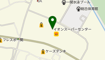 もみの木整体院イオンスーパーセンター一関店の地図画像