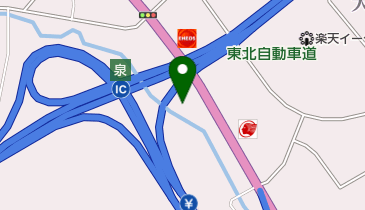 スーパーダブルエックス泉インター店の地図画像