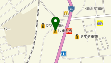 バースディ塩釜北店の地図画像