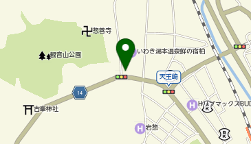 湯本温泉童謡館の地図画像
