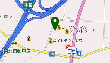 あひるの洗たく屋さんヨークベニマル本宮インター店の地図画像