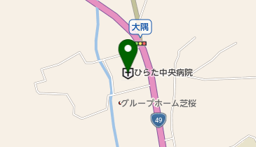 誠励会訪問看護ステーションひらたの地図画像