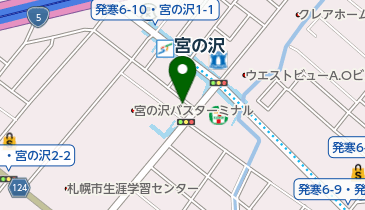 ベントス宮の沢店の地図画像