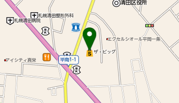 メガネのプリンス 清田西友店の地図画像