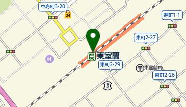 室蘭市役所 生活環境部 蘭東支所・えきがるセンターの地図画像