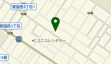 ヒロヘア愛国西店の地図画像