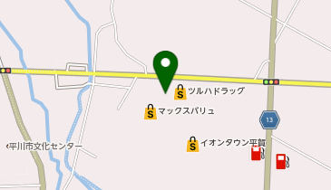100円ショップセリアイオンタウン平賀店の地図画像