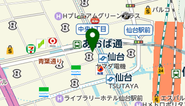 長沼静きもの学院仙台校の地図画像
