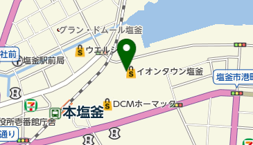 エフワン塩釜店の地図画像