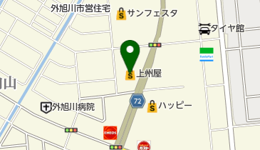 上州屋フイッシングジャンボ外旭川店の地図画像