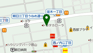 MCコンタクト郡山あさひ店の地図画像