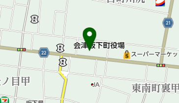 会津坂下町役場 産業課 商工観光班の地図画像