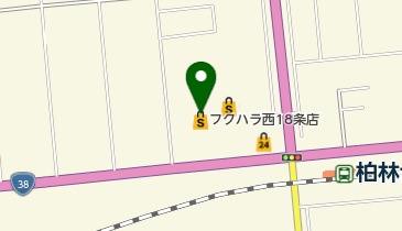 柳月 ぴあざフクハラ西18条店の地図画像