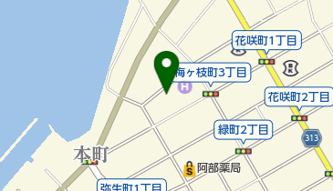 いざかふぇまるまの地図画像