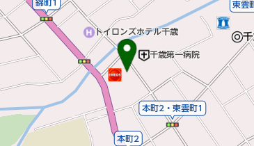 宗教法人幸福の科学千歳支部の地図画像