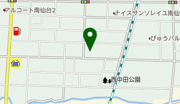仙台市 西中田児童館の地図画像