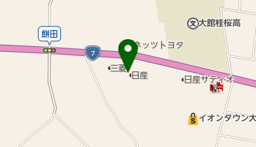 秋田日産自動車株式会社大館店の地図画像