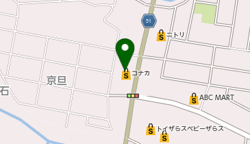 コナカ山形本店の地図画像