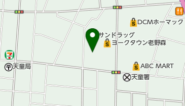 うさちゃんクリーニングヨークベニマル天童老野森店の地図画像