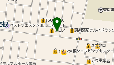 弐萬圓堂東根店の地図画像
