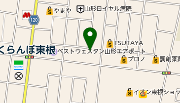 うろこや東根店の地図画像