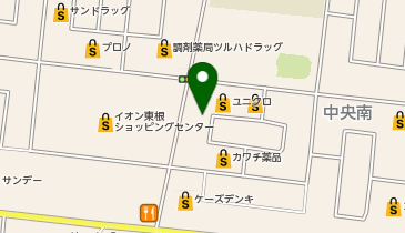 理容プラージュ東根店の地図画像