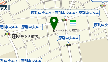 パークヒル厚別2アドニスの地図画像