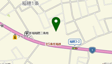 お宝百貨万代札幌手稲店の地図画像