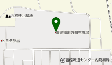 函館市青果物地方卸売市場の地図画像