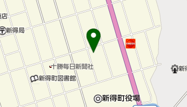 新得消防署の地図画像